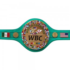 WBC Mexico Boxing Championship Belt Real Leather 3D Logo Adult