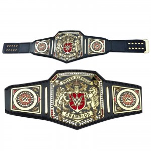 WWE UNITED KINGDOM Championship Replica Belt Adult Black Leather Strap