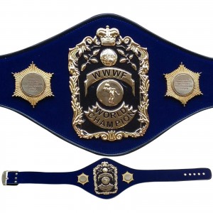 WWWF Bruno Sammartino Championship Wrestling Belt Adult Blue